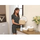 Generic Cotton 3 Pcs Set Roti Box Storage Basket With Lid (Beige-White) Generic Cotton 3 Pcs Set Roti Box Storage Basket With Lid (Beige-White)