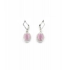 Generic Women's Brass Silver Plated Pendant Set (Pink) Generic Women's Brass Silver Plated Pendant Set (Pink)