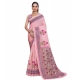 Generic Women's Linen Floral Printed Saree With Unstitched Blouse 5.5Mtr (Pink) Generic Women's Linen Floral Printed Saree With Unstitched Blouse 5.5Mtr (Pink)