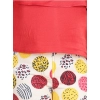 Generic Girl's Cotton Floral Elasticated Jegging and Top Set (Red)