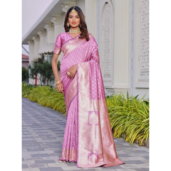 Generic Women's Jacquard Printed Saree With Unstitched Blouse 5.5Mtr (Lavender) Generic Women's Jacquard Printed Saree With Unstitched Blouse 5.5Mtr (Lavender)