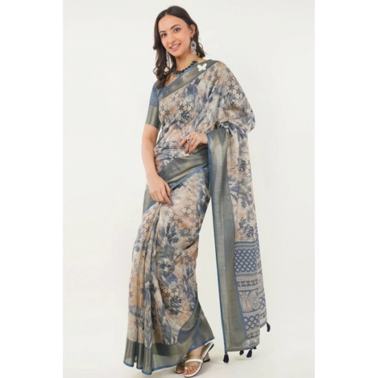 Generic Women's Polyester Printed Saree With Unstitched Blouse 5.5 Mtr (Multicolor) Generic Women's Polyester Printed Saree With Unstitched Blouse 5.5 Mtr (Multicolor)