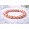 Generic Natural Crystal 8mm Sunstone Bracelet (Orange) Generic Natural Crystal 8mm Sunstone Bracelet (Orange)