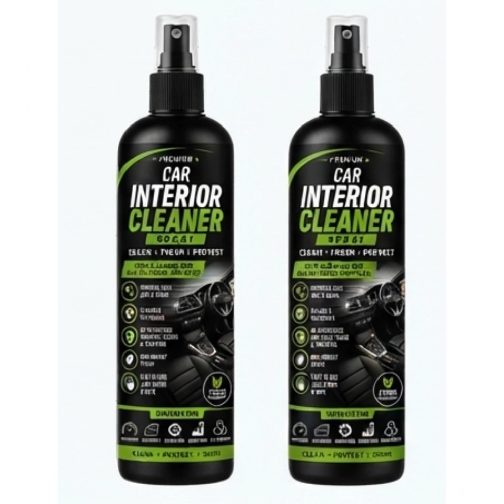 Generic Pack of 2 Car Interior Cleaner Liquid Spray Bottles 100 ML
