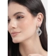 Generic Women's Brass Silver Plated Drop Earrings (Blue) Generic Women's Brass Silver Plated Drop Earrings (Blue)