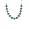 Generic Women's Brass Silver Plated Necklace set (Green) Generic Women's Brass Silver Plated Necklace set (Green)