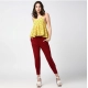 Generic Women's Polyester Solid Elasticated Trousers (Maroon) Generic Women's Polyester Solid Elasticated Trousers (Maroon)