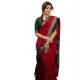 Generic Women's Soft Litchi Silk Jacquard Work Saree With Unstitched Blouse 5.5Mtr (Red) Generic Women's Soft Litchi Silk Jacquard Work Saree With Unstitched Blouse 5.5Mtr (Red)