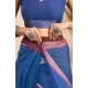 Generic Women's Faux Linen Printed Ready to wear Saree With Unstitched Blouse 5.5Mtr (Blue) Generic Women's Faux Linen Printed Ready to wear Saree With Unstitched Blouse 5.5Mtr (Blue)