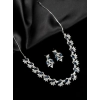 Generic Women's Brass Silver Plated Necklace set (Blue) Generic Women's Brass Silver Plated Necklace set (Blue)