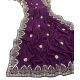 Generic Women's Georgette Embellished Saree With Unstitched Blouse 5.5Mtr (Purple) Generic Women's Georgette Embellished Saree With Unstitched Blouse 5.5Mtr (Purple)
