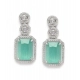 Generic Women's Brass Silver Plated Drop Earrings (Turquoise) Generic Women's Brass Silver Plated Drop Earrings (Turquoise)