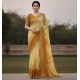 Generic Women's Georgette Striped Saree With Unstitched Blouse 5.5Mtr (Yellow) Generic Women's Georgette Striped Saree With Unstitched Blouse 5.5Mtr (Yellow)