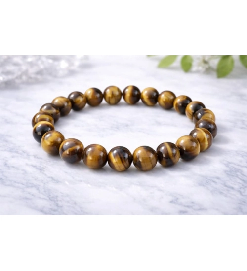 Generic Natural Crystal 8mm Tiger Eye Bracelet (Brown) Generic Natural Crystal 8mm Tiger Eye Bracelet (Brown)