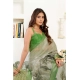 Generic Women's Linen Cotton Printed Ready To Wear Saree With Unstitched Blouse 5.5 Mtr (Light_Green)