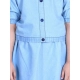 Generic Girl's Denim Solid Cold Shoulder Top and Skirt Set (Light Blue) Generic Girl's Denim Solid Cold Shoulder Top and Skirt Set (Light Blue)