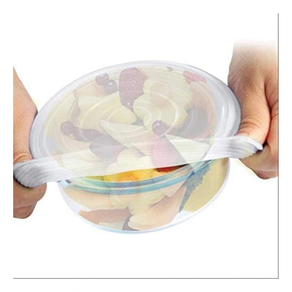 Generic Pack Of 2_Silicone Lids – Reusable Stretchable Covers for Bowls And Containers (Color: Assorted )