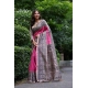 Generic Women's Faux_Tussar Ethnic_Print Saree With Unstitched Blouse 5.5Mtr (Pink) Generic Women's Faux_Tussar Ethnic_Print Saree With Unstitched Blouse 5.5Mtr (Pink)