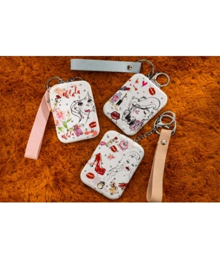 Generic Metal Rectangle Size Pocket Mirror (Multicolor)