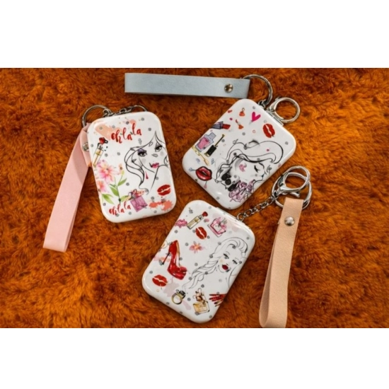 Generic Metal Rectangle Size Pocket Mirror (Multicolor)