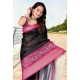 Generic Women's Cotton Silk Printed Saree With Unstitched Blouse 5.5Mtr (Black-Pink) Generic Women's Cotton Silk Printed Saree With Unstitched Blouse 5.5Mtr (Black-Pink)