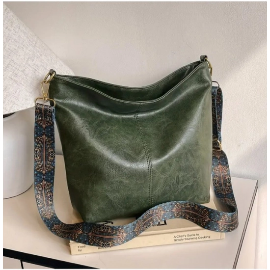 Generic Women's PU Leather Zipper Handbag (Green) Generic Women's PU Leather Zipper Handbag (Green)