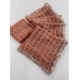 Generic Women's Slik Embellished Saree With Unstitched Blouse 5.5Mtr (Brown)
