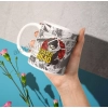 Generic Anime Erased Head Ceramic Printed Coffee Mug (White)