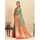 Generic Women's Faux_Banarasi_Silk Woven Saree With Unstitched Blouse 5.5Mtr (Green) Generic Women's Faux_Banarasi_Silk Woven Saree With Unstitched Blouse 5.5Mtr (Green)
