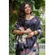 Generic Women's Faux_Tussar Floral Saree With Unstitched Blouse 5.5Mtr (Black) Generic Women's Faux_Tussar Floral Saree With Unstitched Blouse 5.5Mtr (Black)