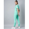 Generic Women's Cotton Striped Short Sleeve Tracksuit (Green)
