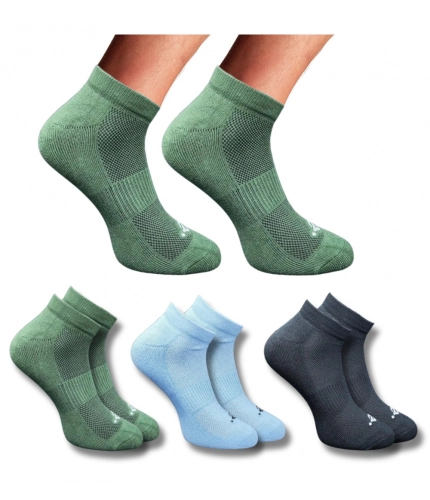 Generic 3_Pair Set Unisex Casual Cotton Printed Low Cut Socks (Multicolor)