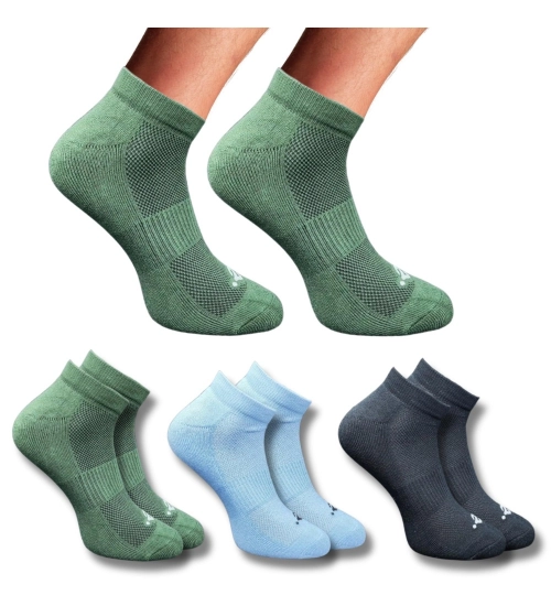 Generic 3_Pair Set Unisex Casual Cotton Printed Low Cut Socks (Multicolor)