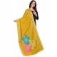 Generic Women's chanderi silk  Printed Dupatta (Yellow, Length: 2 Mtr)