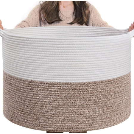 Generic Cotton Pack Of_1 16x14 Inch Storage Basket For Clothes With Out Lid (Kidi-White) Generic Cotton Pack Of_1 16x14 Inch Storage Basket For Clothes With Out Lid (Kidi-White)