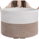 Generic Cotton Pack Of_1 16x14 Inch Storage Basket For Clothes With Out Lid (Kidi-White) Generic Cotton Pack Of_1 16x14 Inch Storage Basket For Clothes With Out Lid (Kidi-White)