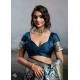 Generic Women's Silk Blend Printed Saree With Unstitched Blouse 5.5Mtr (Navy Blue) Generic Women's Silk Blend Printed Saree With Unstitched Blouse 5.5Mtr (Navy Blue)