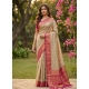 Generic Women's Cotton Printed Saree With Unstitched Blouse 5.5Mtr (Multicolor)