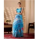 Generic Women's Faux_Silk Printed Saree With Unstitched Blouse 5.5Mtr (Sky_Blue)