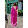 Generic Women's Faux Shimmer Geometric Ready to wear Saree With Unstitched Blouse 5.5Mtr (Pink) Generic Women's Faux Shimmer Geometric Ready to wear Saree With Unstitched Blouse 5.5Mtr (Pink)