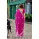 Generic Women's Faux Shimmer Geometric Ready to wear Saree With Unstitched Blouse 5.5Mtr (Pink) Generic Women's Faux Shimmer Geometric Ready to wear Saree With Unstitched Blouse 5.5Mtr (Pink)