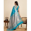 Generic Women's Faux_Banarasi_Silk Woven Saree With Unstitched Blouse 5.5Mtr (Turquoise)