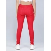Generic Girl's Cotton Lycra Solid Elasticated Jeggings (Red) Generic Girl's Cotton Lycra Solid Elasticated Jeggings (Red)