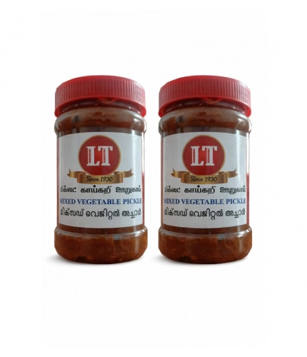 Generic Pack of_2 500GM LT Mixed Veg Pickle Traditional Digestive Side Dish (Red)