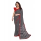 Generic Women's Georgette Printed Saree With Unstitched Blouse 5.5Mtr (Black) Generic Women's Georgette Printed Saree With Unstitched Blouse 5.5Mtr (Black)