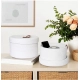 Generic Cotton 3 Pcs Set Roti Box Storage Basket With Lid (White) Generic Cotton 3 Pcs Set Roti Box Storage Basket With Lid (White)