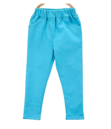 Generic Girl's Denim Solid Elasticated Jeggings cum Jeans (Blue)