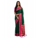 Generic Women's Silk Blend Printed Saree With Unstitched Blouse 5.5Mtr (Dark Green-Pink) Generic Women's Silk Blend Printed Saree With Unstitched Blouse 5.5Mtr (Dark Green-Pink)