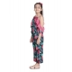 Generic Girl's Polyester Floral Cold Shoulder Jumpsuit (Pink) Generic Girl's Polyester Floral Cold Shoulder Jumpsuit (Pink)