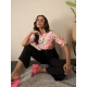 Generic Women's Polyester Floral Half Sleeves Jumpsuit (Multicolor) Generic Women's Polyester Floral Half Sleeves Jumpsuit (Multicolor)